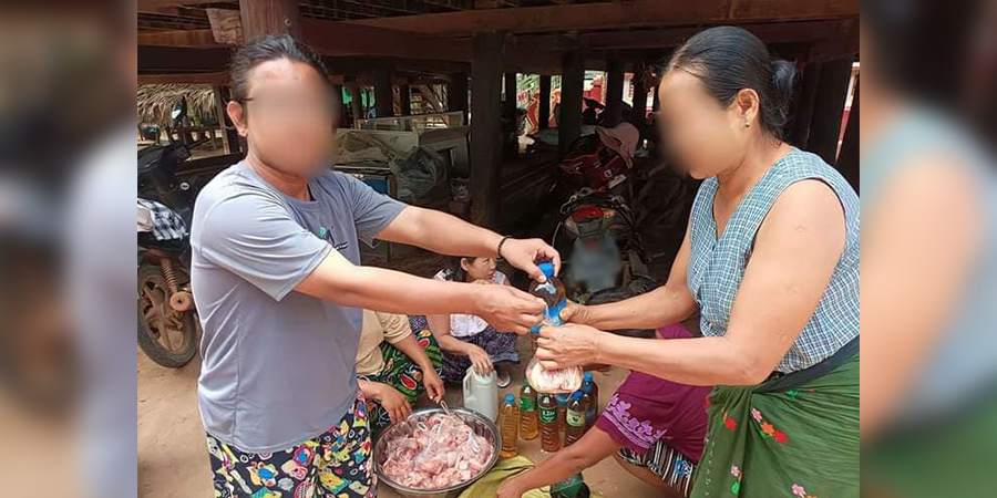 ပုလဲ စစ်ဘေးရှောင် ၄,၀၀၀ ကျော်ကို ငွေကြေးနှင့် စားနပ်ရိက္ခာများ လှူဒါန်း