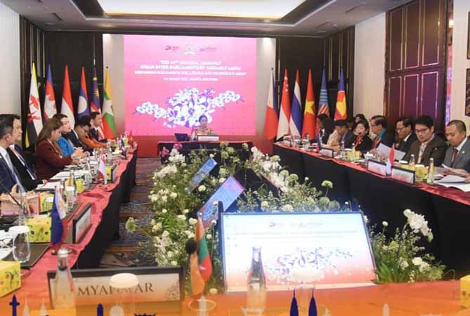 အာဆီယံပါလီမန်များညီလာခံ (AIPA) ကိုယ်စားလှယ်အဖွဲ့  မြန်မာပြည်သွားမည် 