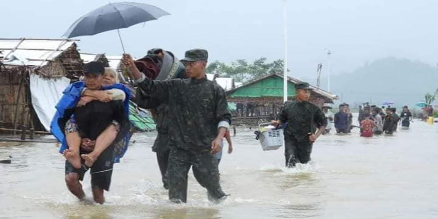 ရခိုင်တွင် ရေကြီးမှုကြောင့် လူ ၆ ဦးသေ၊ လယ်ဧက ၇၀,၀၀၀ ကျော် ပျက်စီး
