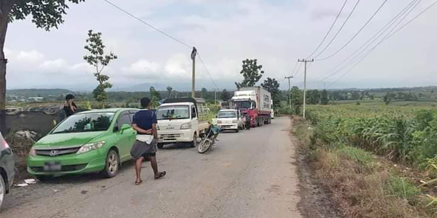 တိုက်ပွဲ ပြင်းထန်နေသဖြင့် မယ်ထော်သလေး လမ်းပိုင်း ပိတ်ထားရ
