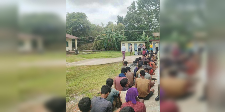 သံဖြူဇရပ်တွင် ဖမ်းမိသည့်  ရိုဟင်ဂျာ ၁၀၀ ကျော်ကို ကျိုက်မရောအကျဥ်းထောင်ပို့  