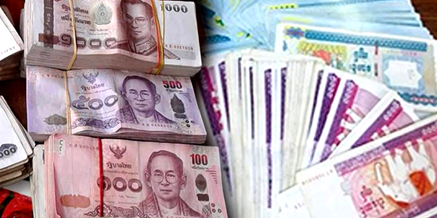 မြန်မာငွေတန်ဖိုး ကျပ် ၁ သိန်းကို ထိုင်းဘတ် ၁,၀၀၀ အောက်အထိ ဆက်လက်ကျဆင်း 