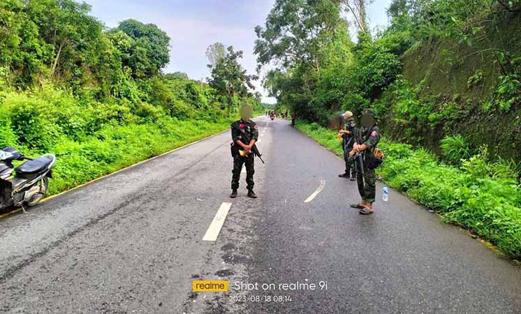 သိမ်ဇရပ်မြို့အနီးတွင် တော်လှန်ရေးအင်အားစုများ ပူးပေါင်းစစ်ဆေး