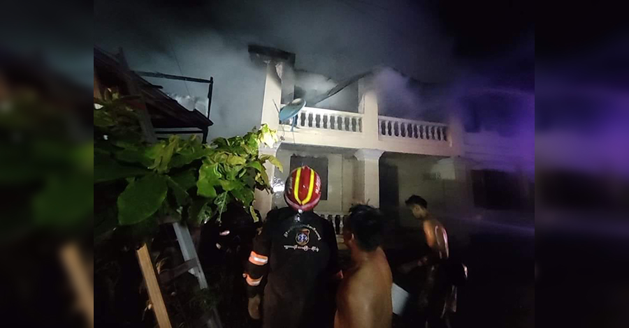 မန္တလေးတွင် နေအိမ်မီးလောင်ပြီး သားအဖ ၃ ဦးသေဆုံး