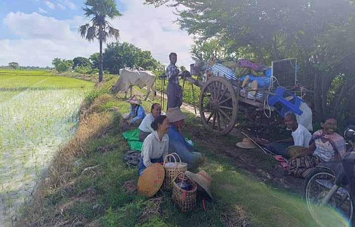 စစ်တပ်ရှိနေ၍ ယင်းမာပင်ဒေသခံ ၁၅ ရွာ နေရပ်မပြန်နိုင်ဖြစ်နေ