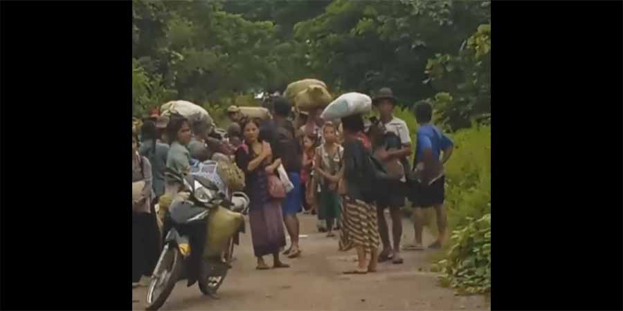 စစ်တပ်က လက်နက်ကြီးပစ်ခတ်ဝင်ရောက်လာသဖြင့် မုန်းပြည်သူ ၇၀၀ ကျော် ထွက်ပြေး တိမ်းရှောင်