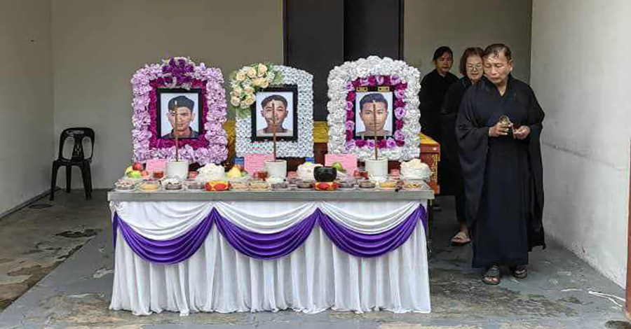 မလေးရှားသင်္ဘောမှောက်ပြီး သေဆုံးခဲ့သည့် မြန်မာသင်္ဘောသား ၃ ဦးကို သင်္ဂြိုဟ်