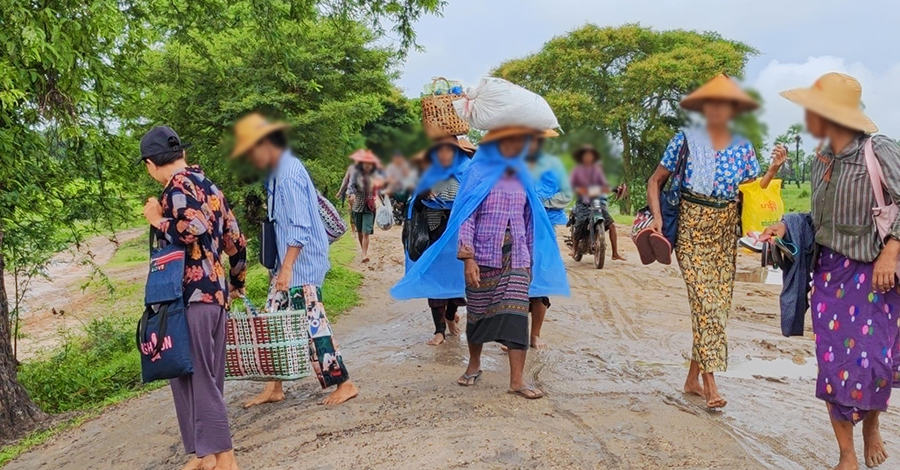 ခင်ဦးမြို့နယ်က ရေဘေးသင့် စစ်ဘေးရှောင်များ စားဝတ်နေရေး ကျန်းမာရေး အခက်ကြုံ