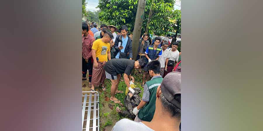 သံဖြူဇရပ်တွင်  မီးကြိုးတက်ခိုးသူ  ၁ ဦးဓာတ်လိုက်သေဆုံး 
