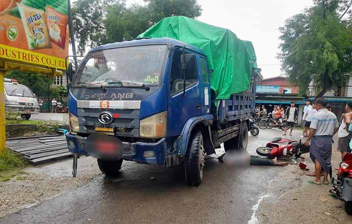 တမူးတွင် ယာဉ်တိုက်မှုဖြစ်ပြီး ဆိုင်ကယ်မောင်းသူသေဆုံး