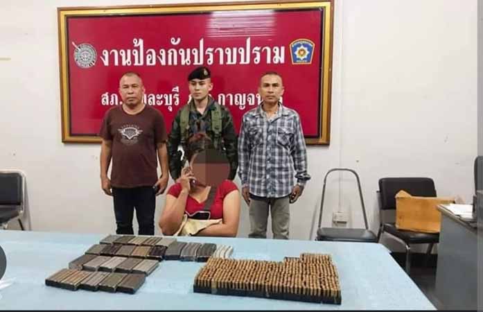 M-16 ကျည်ကပ်များနှင့်အတူ မြန်မာအမျိုးသမီး ၁ ဦးကို ထိုင်းနိုင်ငံ၌ ဖမ်းမိ
