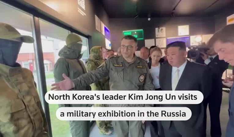 ကင်မ်ဂျုံအန်းကို ရုရှားအုပ်ချုပ်ရေးမှူးက ကျည်ကာအင်္ကျီနှင့် ဒရုန်း ၆ စင်း ပေးအပ် 