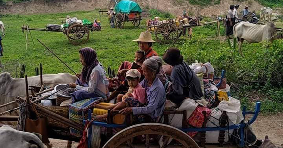 ယင်းမာပင်ဒေသခံများ၏ ကြက်သွန်နီများကို စစ်တပ်က ယူသွား၊ ပုလဲဒေသခံ ၅,၀၀၀ ကျော် စစ်ရှောင်