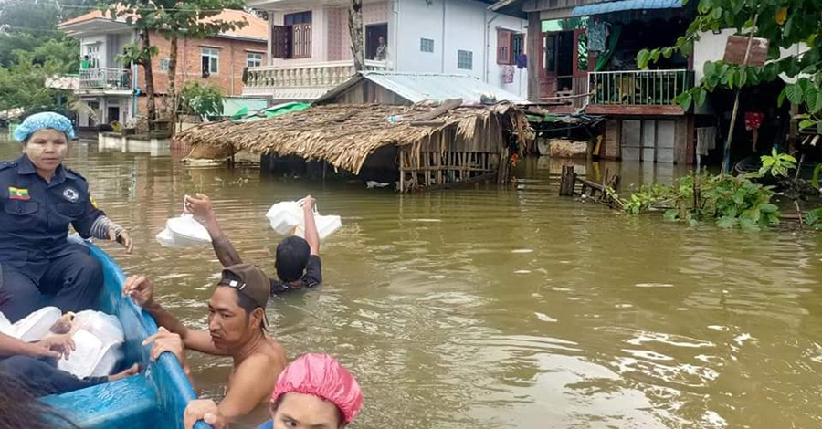 ပဲခူး ရေဘေးသင့်ပြည်သူ ၇၅၀ ကျော် အကူအညီများ လိုအပ်