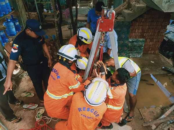 လားရှိုးတွင် မိလ္လာကန်ထဲဆင်းသည့် ဆောက်လုပ်ရေးဝန်ထမ်း ၃ ဦး အောက်စီဂျင်ပြတ် သေဆုံး