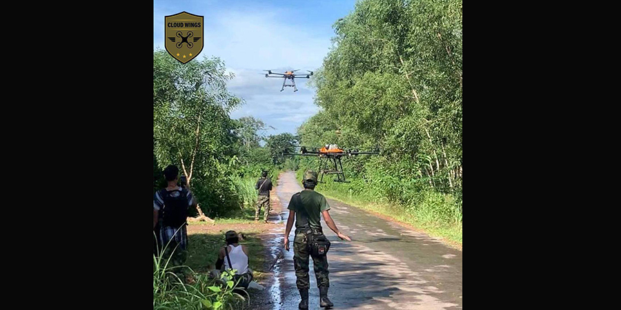 ကြာအင်းဆိပ်ကြီးတွင် စစ်ကောင်စီစစ်ကြောင်းကို ဗုံးသီးအလုံး ၁၀၀ ကျော် ကြဲချတိုက်ခိုက်