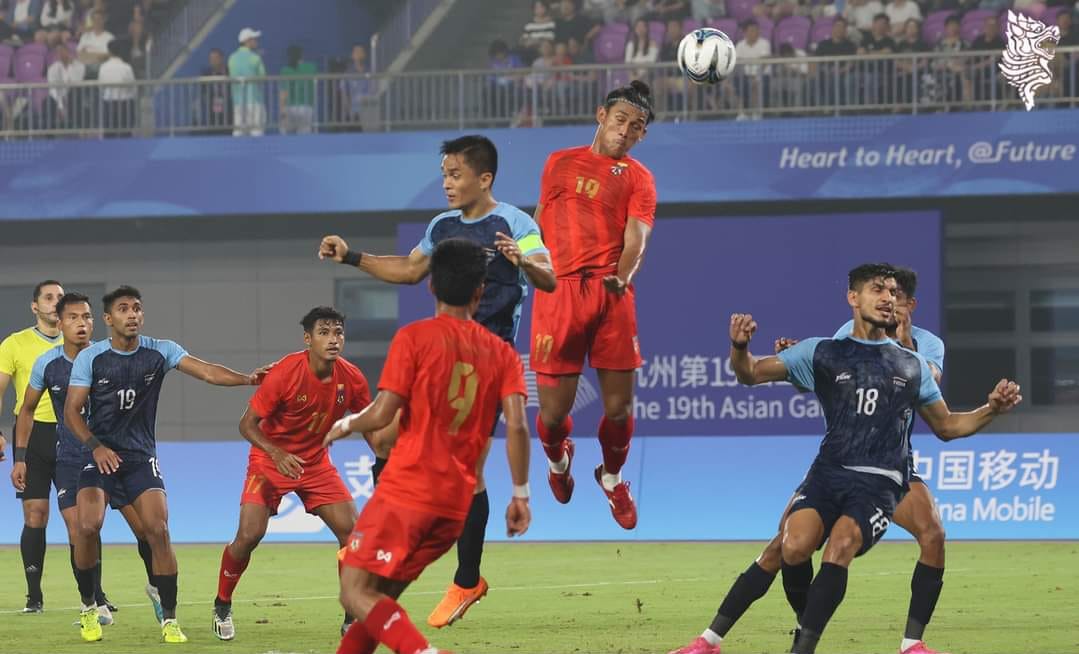 အိန္ဒိယကို သရေကစားပြီး မြန်မာအသင်း ၁၆ သင်းအဆင့်သို့ တက်ရောက်