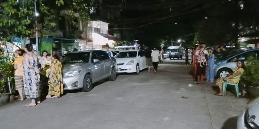 နောက်ဆက်တွဲငလျင်များ ထပ်လှုပ်မည်ကို ပြည်သူများ စိုးရိမ်နေ