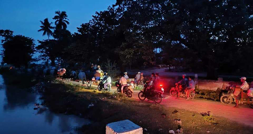 ကနီတွင် လက်နက်ကြီးကြောင့် နေအိမ်များပျက်စီး၊ ဒီပဲယင်းနှင့်ရေဦးဒေသခံ ၁၀,၀၀၀ ကျော် စစ်ရှောင်နေရ