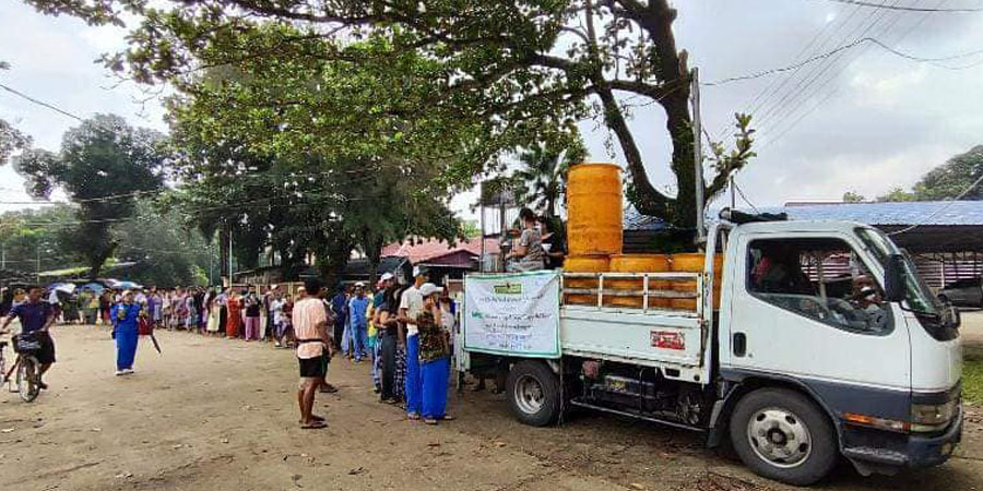ရန်ကုန်တွင် စားအုန်းဆီတန်းစီရင်း ခိုက်ရန်ဖြစ်ပွားမှု နေ့စဥ်ဖြစ်ပေါ်နေ