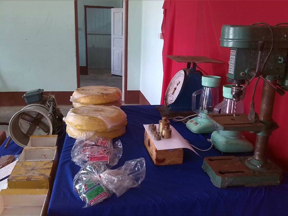 မူးယစ္ေဆးထုတ္ရာတြင္ အသုံးျပဳသည့္ပစၥည္းမ်ား သိမ္းဆည္းရမိ