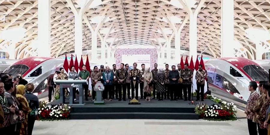အင်ဒိုနီးရှားတွင် မြန်နှုန်းမြင့် မီးရထားလမ်း ဖွင့်လှစ်