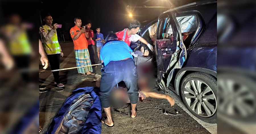 မြောက်ဒဂုံတွင် YBS နှင့် အိမ်စီးကား တိုက်မိပြီး ၁ ဦးသေ၊ ၆ ဦး ဒဏ်ရာရ
