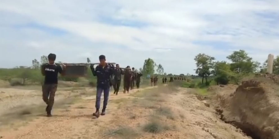 မုံရွာအုပ်ချုပ်ရေးမှူးနှင့် လုံခြုံရေးအဖွဲ့ ပစ်ခတ်ခံရ၊ ယင်းမာပင်၊ ဆားလင်းကြီး၊ ဂန့်ဂေါနှင့် မြိုင် မြို့နယ်တို့တွင် တိုက်ပွဲဖြစ်