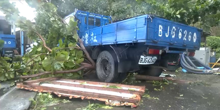 ထိုင်ဝမ်ကျွန်းကို တိုင်ဖွန်းမုန်တိုင်း တိုက်ခတ် လူ ၂၀၀ ခန့် ဒဏ်ရာရ