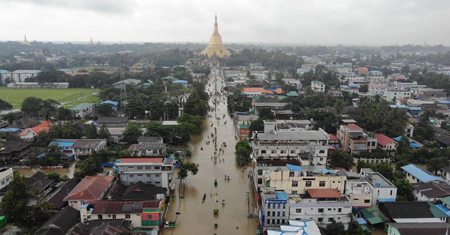 ပဲခူးတွင် ရေအနည်းငယ်ပြန်ကျသွား၊ ရေစီးသန်နေသဖြင့် လူအသေပျောက်ရှိ 