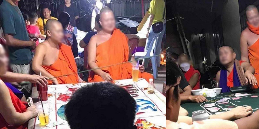 တာချီလိတ်တွင် လောင်းကစားလာလုပ်ခဲ့သည့် ထိုင်းသံဃာ ၅ ပါး အရေးယူခံရ