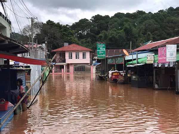 ကလောမြို့နယ်တွင် ရေကြီး