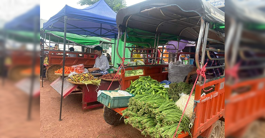 ပဲခူးမြို့တွင် ရေပြန်ကျ၊ စားသောက်ကုန်ဈေးနှုန်းများ မြင့်တက်နေ