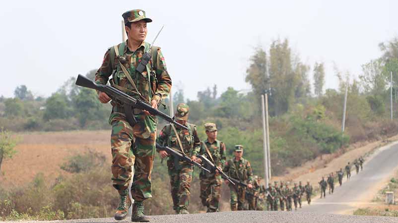 TNLA နှင့် နေ့စဉ်တိုက်ပွဲဖြစ်၊ မြောင်တွင် စစ်သင်္ဘောများက ပစ်ခတ်
