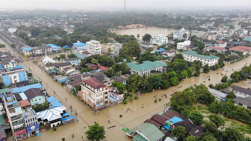 ရေဘေးအလွန် ပဲခူးမြို့တွင် သောက်သုံးရေအခက်အခဲ ကြုံတွေ့နေ 