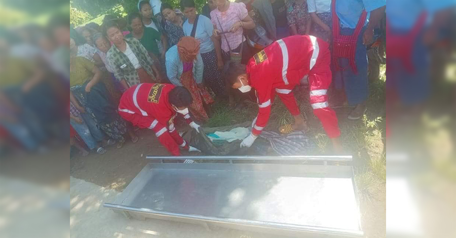နေပြည်တော်တွင် တောင်ကျရေကြောင့် နေအိမ် ၂ လုံး မျောပါပြီး သားအမိ ၂‌ ဦးသေဆုံး