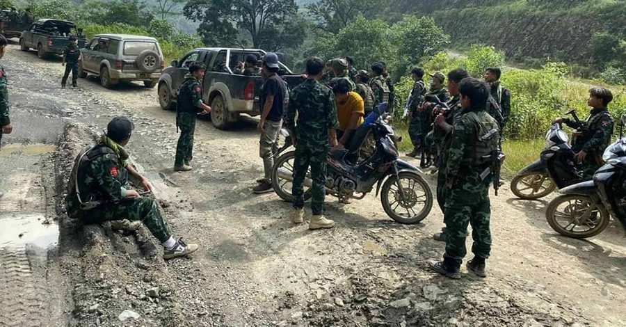 ဇိုမီးဖက်ဒရယ်ကောင်စီက တီးတိန်မြို့တွင် ကင်းလှည့် စည်းရုံးရေးဆင်း