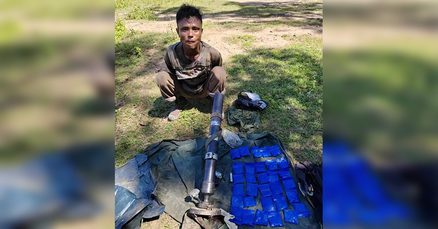 ကိုးကန့်‌ဒေသတွင် စစ်သား ၁ ဦးကို လက်နက်၊ မူးယစ်ဆေးဝါးများနှင့်အတူ ဖမ်းမိ