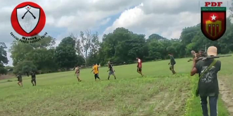 မြောင်မြို့၌ တိုက်ပွဲဖြစ်ပြီး စစ်ကောင်စီတပ်ဖွဲ့ဝင် ၉ ဦးသေဆုံး၊ ရေးမြို့ စကခ ၁၉ စစ်ဌာနချုပ် တိုက်ခိုက်ခံရ