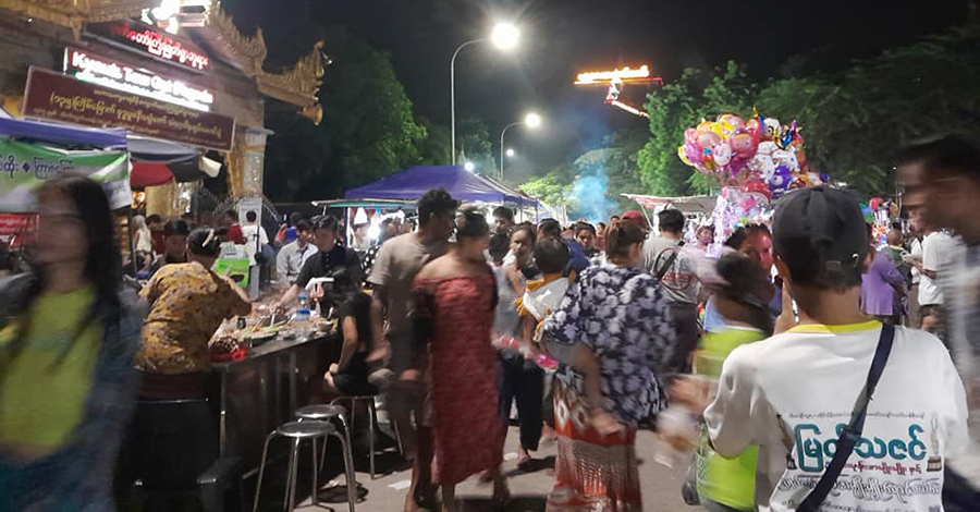 မန္တလေး ကျောက်တော်ကြီးဘုရားပွဲဈေးတန်းတွင် ဗုံးပေါက်ကွဲ