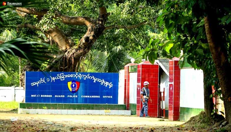 မောင်တောကျီးကန်းပြင်ဌာနချုပ်မှ စစ်ကောင်စီတပ်က လက်နက်ကြီးဖြင့် ပစ်ခတ်နေ
