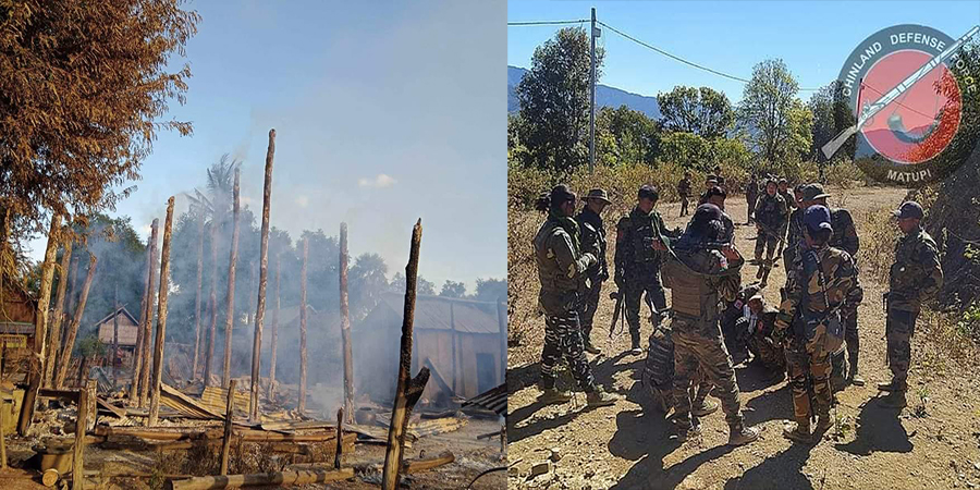မတူပီတွင် စစ်ကြောင်းတိုက်ခိုက်ခံရပြီး ၂ ဦးသေ၊ ဆိပ်ဖြူ ကျွန်းချောင်းရွာကို စစ်တပ်ကမီးရှို့