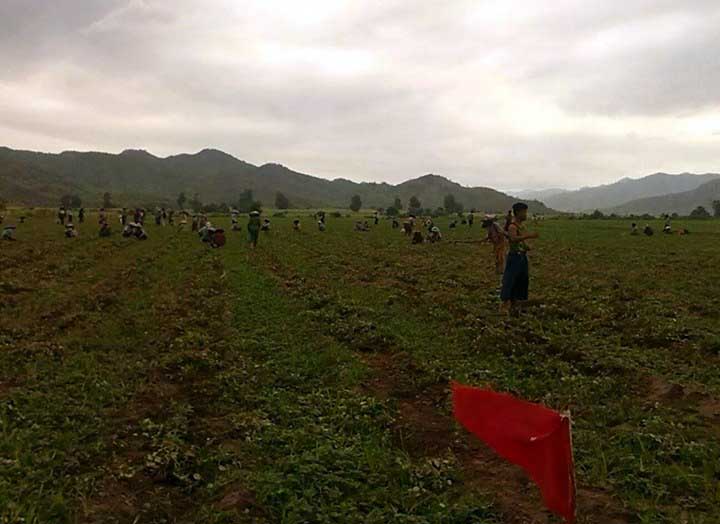 မႏၱေလးတိုင္း ေညာင္၀န္းေက်းရြာတြင္ ရဲႏွင့္ရြာသားမ်ား ပဋိပကၡျဖစ္