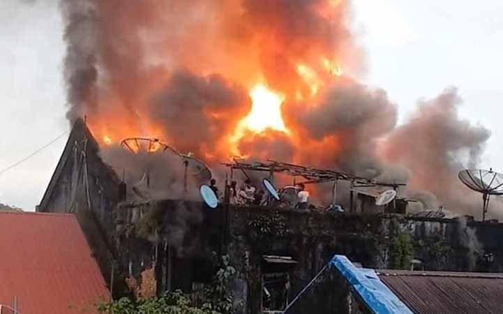ဗိုလ်တထောင်တွင် တိုက်ခန်းမီးလောင်၊ လူ ၁၃ ဦး ဒဏ်ရာရ