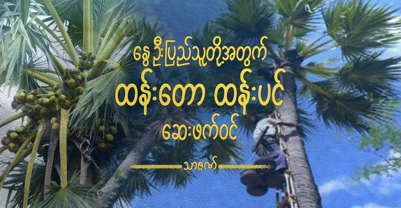 နွေဦးပြည်သူတို့အတွက် ထန်းတော ထန်းပင် ဆေးဖက်ဝင်