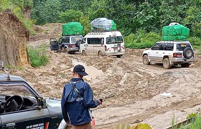 ၁ လနီးပါးပိတ်နေသည့် ကလေးဝ-မဟာမြိုင်လမ်း ပြန်ပွင့်