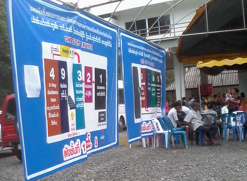 ခ်င္းမိုင္မွာ တရက္အလုပ္သမား ၈၀၀ ေလာက္ လက္မွတ္ လုပ္ေပးေန