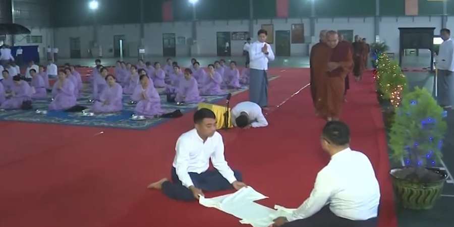 စစ်ကောင်စီလေတပ်နှစ်ပတ်လည် စစ်ရေးပြအခမ်းအနားမလုပ်ဘဲ အန္တရာယ်ကင်း ပရိတ်တရားနာ