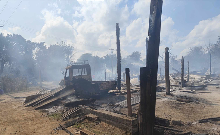 ကန့်ဘလူတွင် စစ်တပ်က ရွာမီးရှို့၊ ဂန့်ဂေါ၌ စစ်တပ် လက်နက်ကြီးကြောင့် ဒေသခံ ၂ ဦး သေဆုံး 