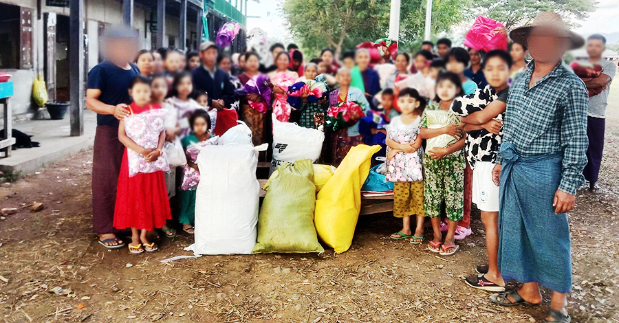 ဂန့်ဂေါတွင် ပျူစောထီးရွာက ပြည်သူ ၂၀၀ ကျော်ထွက်ပြေးလာ